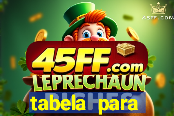 tabela para misturar cores